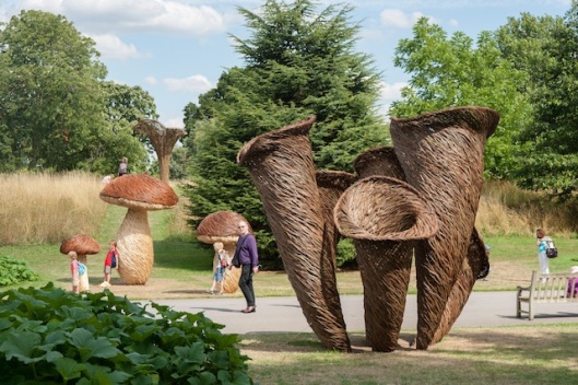 Mushroom sculptures by Tom Hare