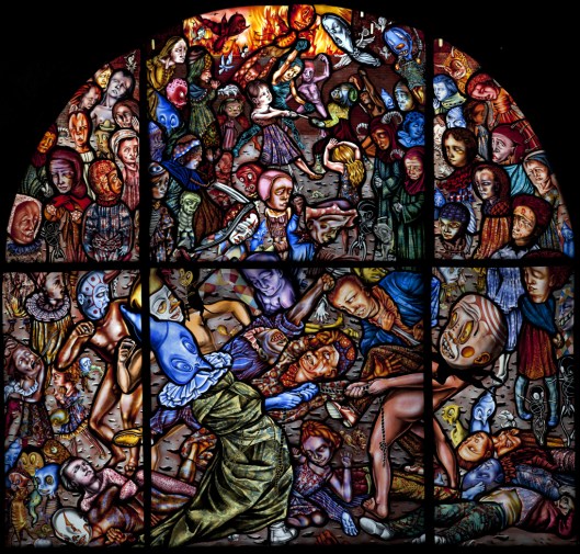 glass THE BATTLE OF CARNIVAL AND LENT